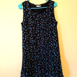 PRROMOD FLORAL BLUE SHORT DRESS